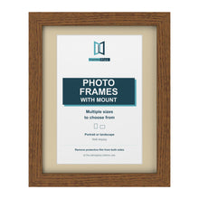 Dark Oak picture frame with an ivory mount