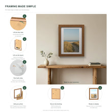 How to put a photo in a Dark Oak frame with a white mount in six steps