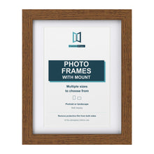 Dark Oak picture frame with a white mount