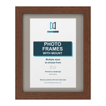 Dark Teak picture frame with a Dawn Grey mount