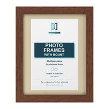 Dark Teak picture frame with an ivory mount