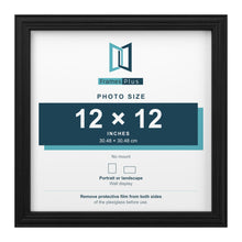 Devon Black picture frame for a 12 x 12 inch photo
