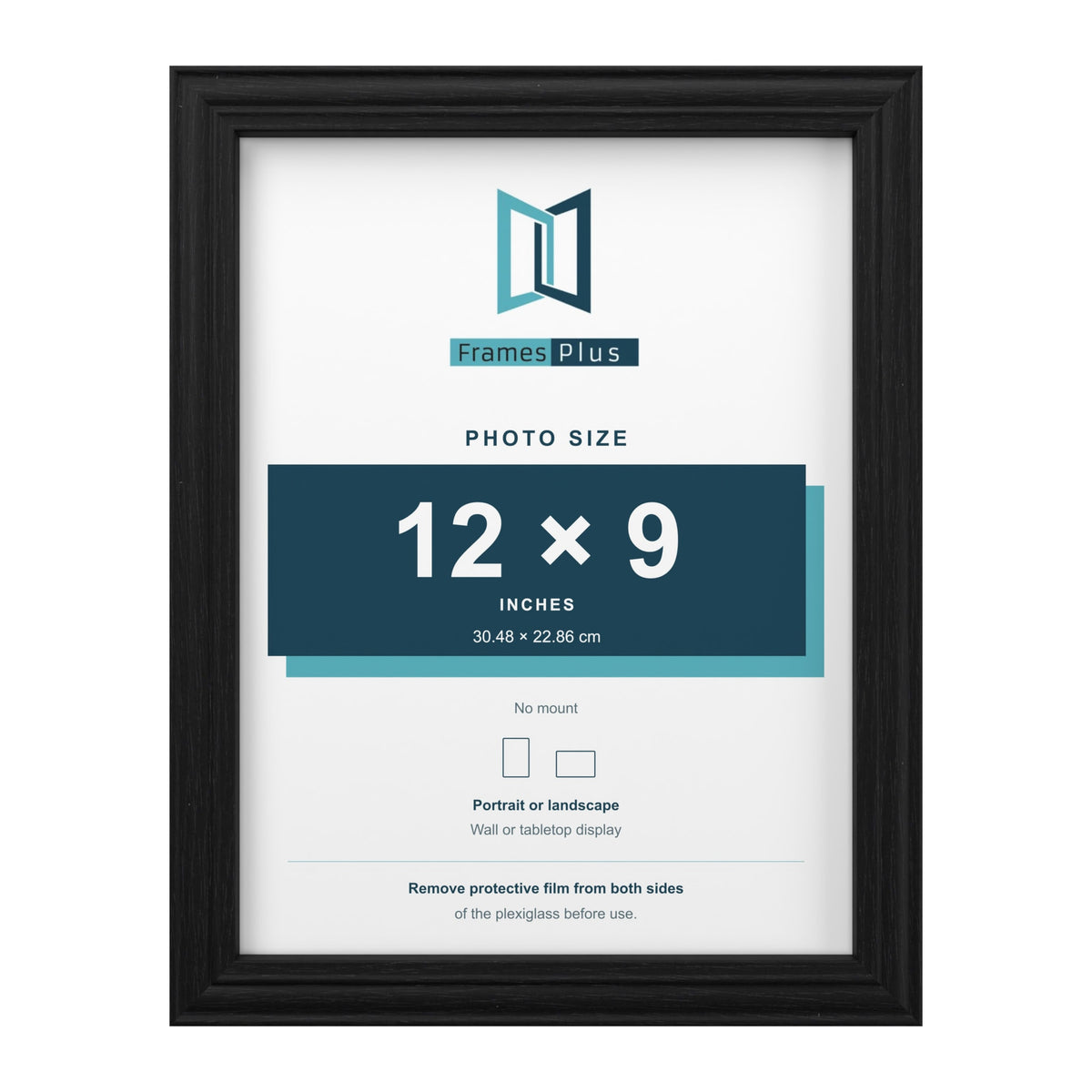 Devon Black picture frame for a 12 x 9 inch photo
