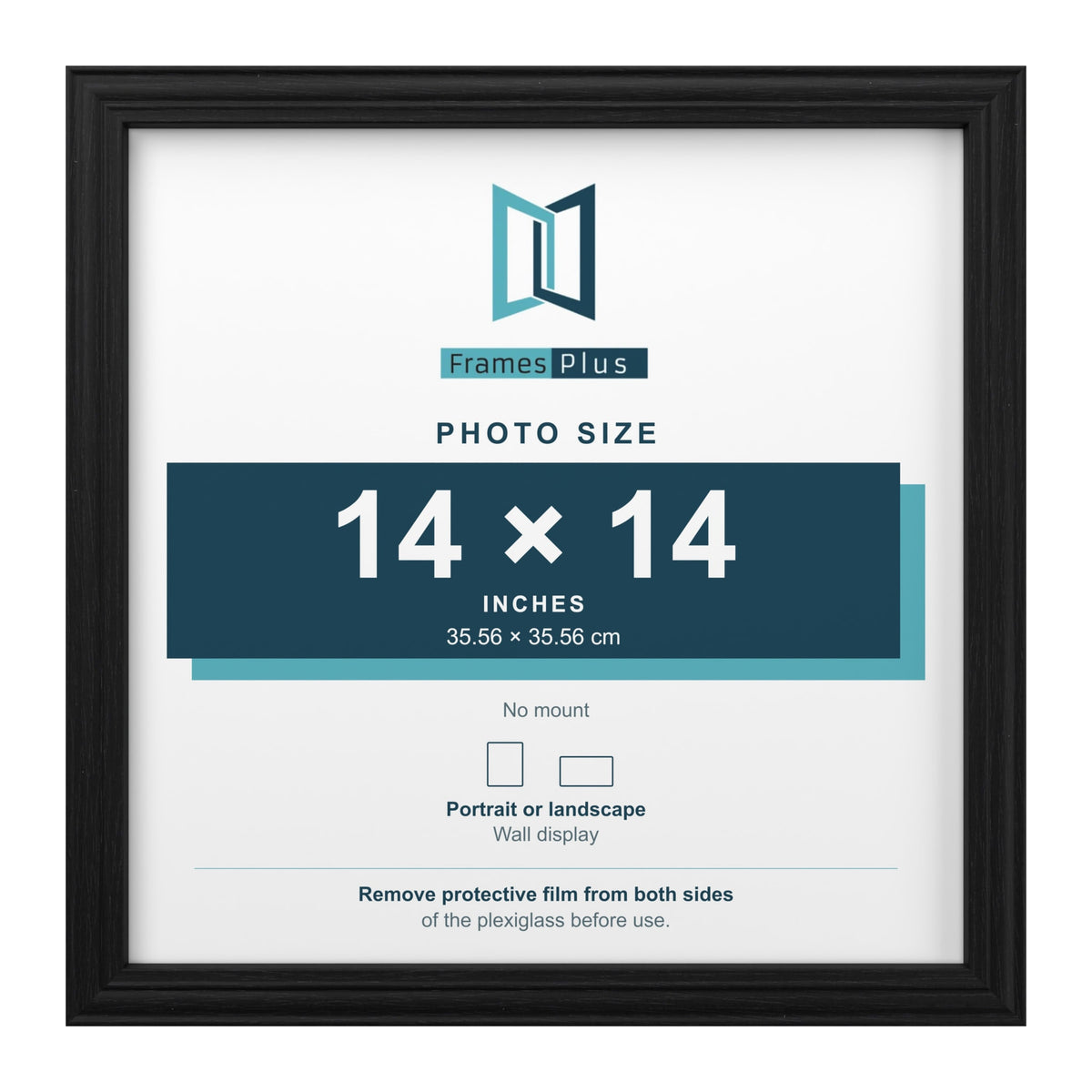 Devon Black picture frame for a 14 x 14 inch photo