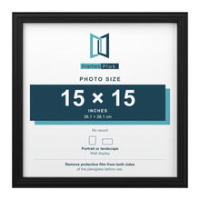 Devon Black picture frame for a 15 x 15 inch photo