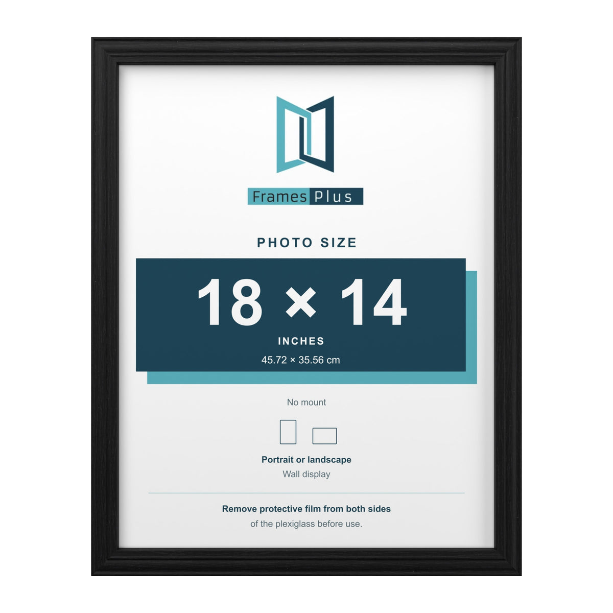 Devon Black picture frame for an 18 x 14 inch photo