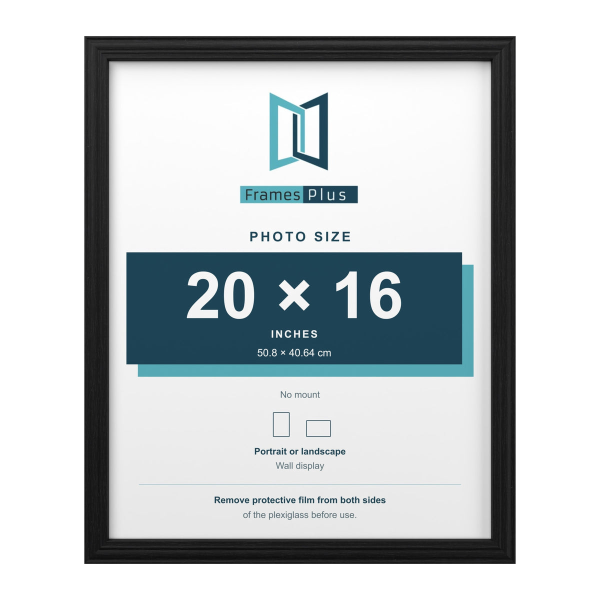 Devon Black picture frame for a 20 x 16 inch photo