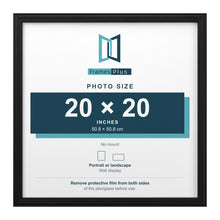 Devon Black picture frame for a 20 x 20 inch photo