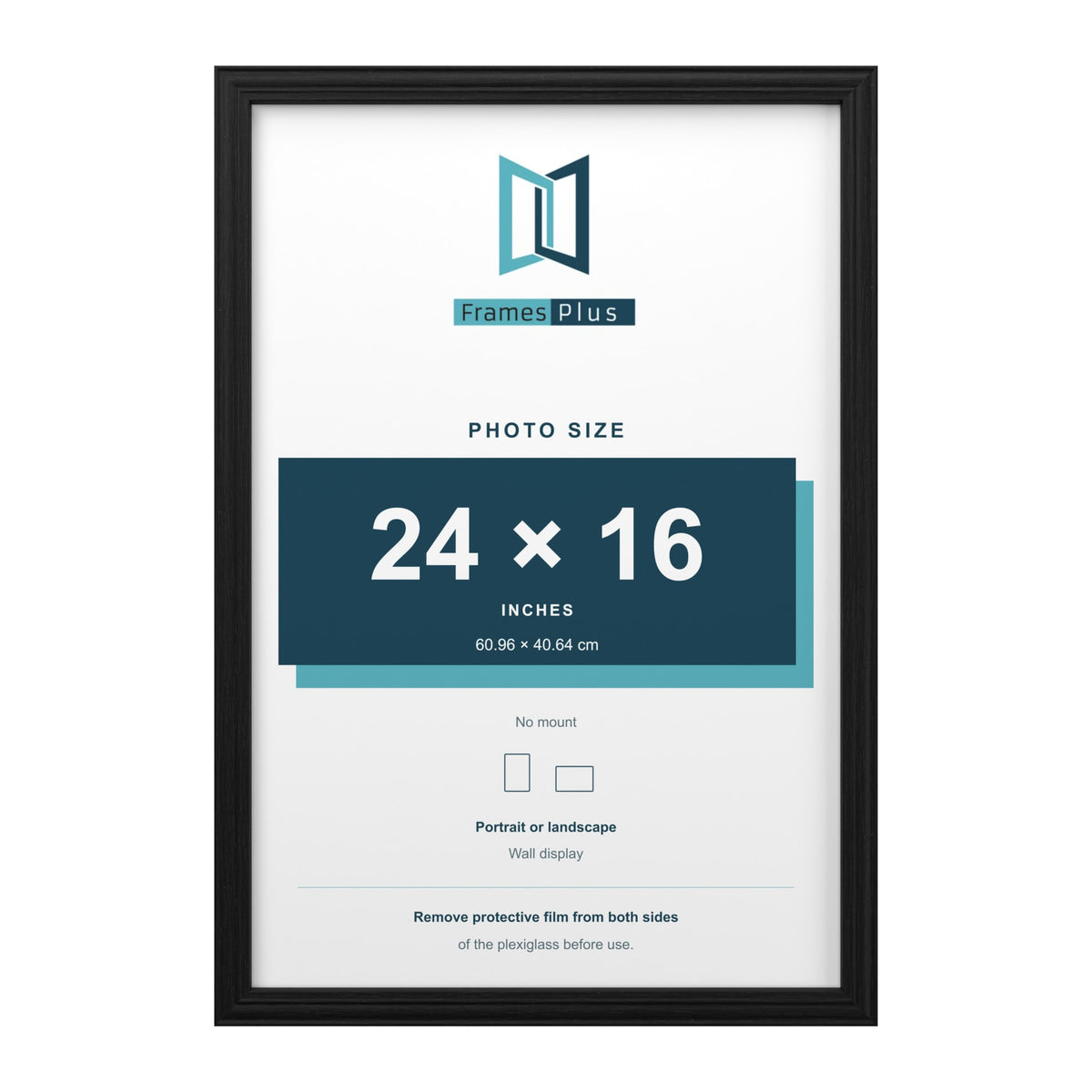 Devon Black picture frame for a 24 x 16 inch photo