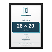 Devon Black picture frame for a 28 x 20 inch photo