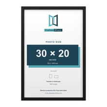 Devon Black picture frame for a 30 x 20 inch photo
