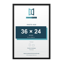 Devon Black picture frame for a 36 x 24 inch photo