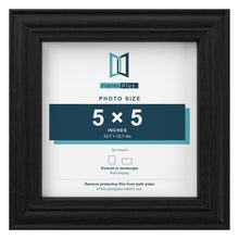 Devon Black picture frame for a 5 x 5 inch photo