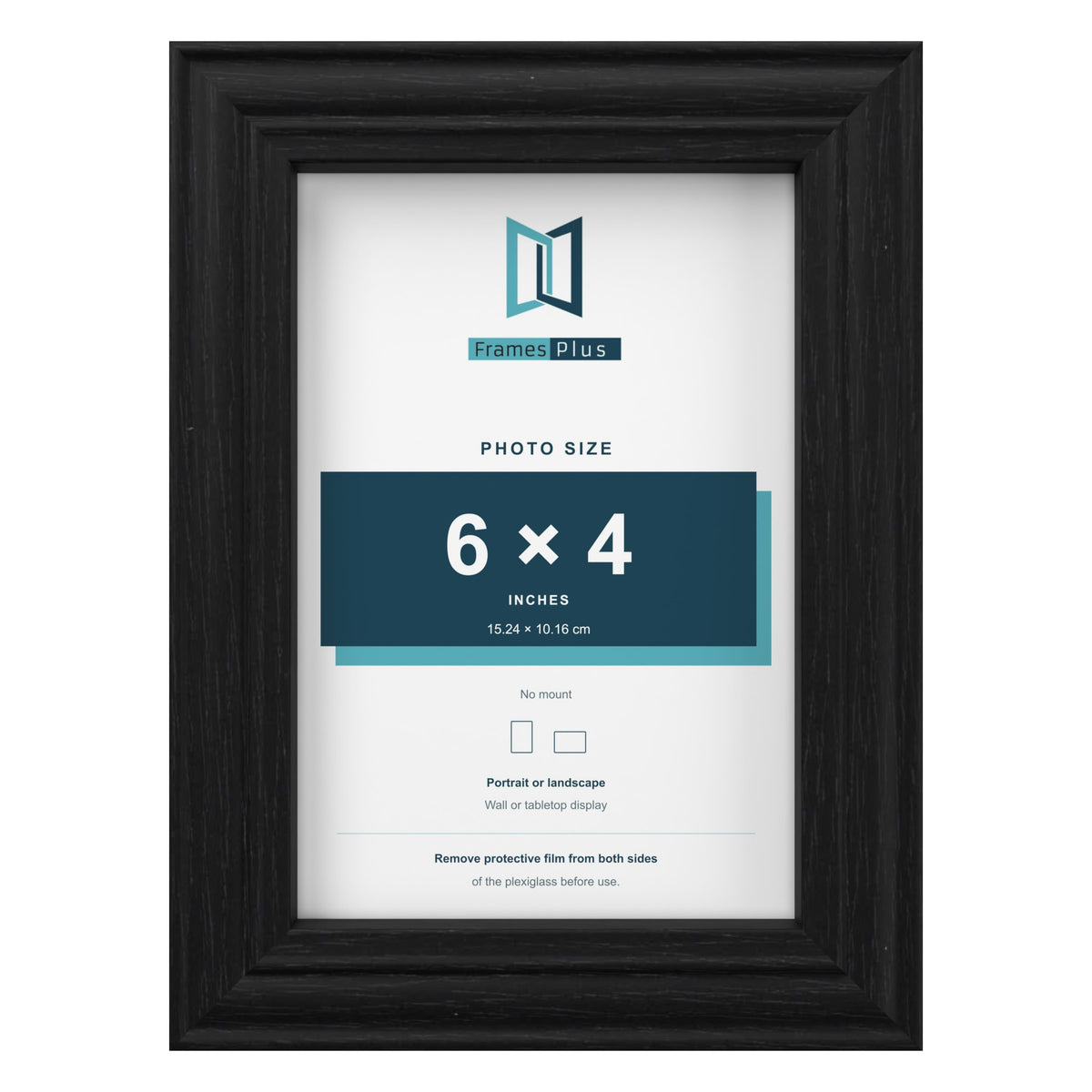 Devon Black picture frame for a 6 x 4 inch photo