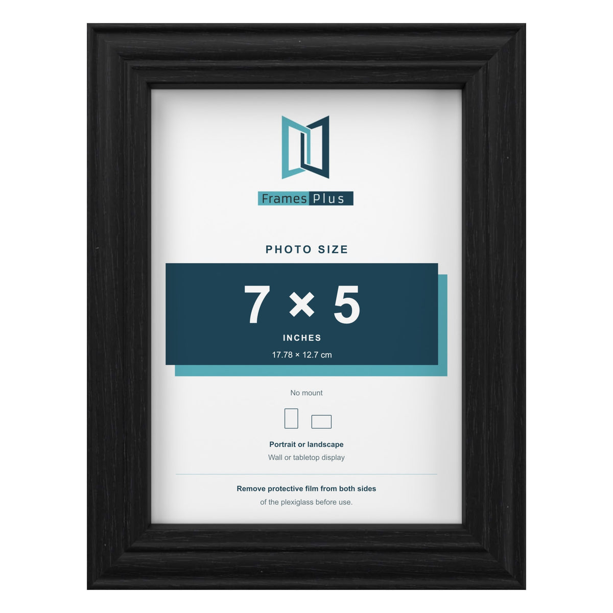 Devon Black picture frame for a 7 x 5 inch photo
