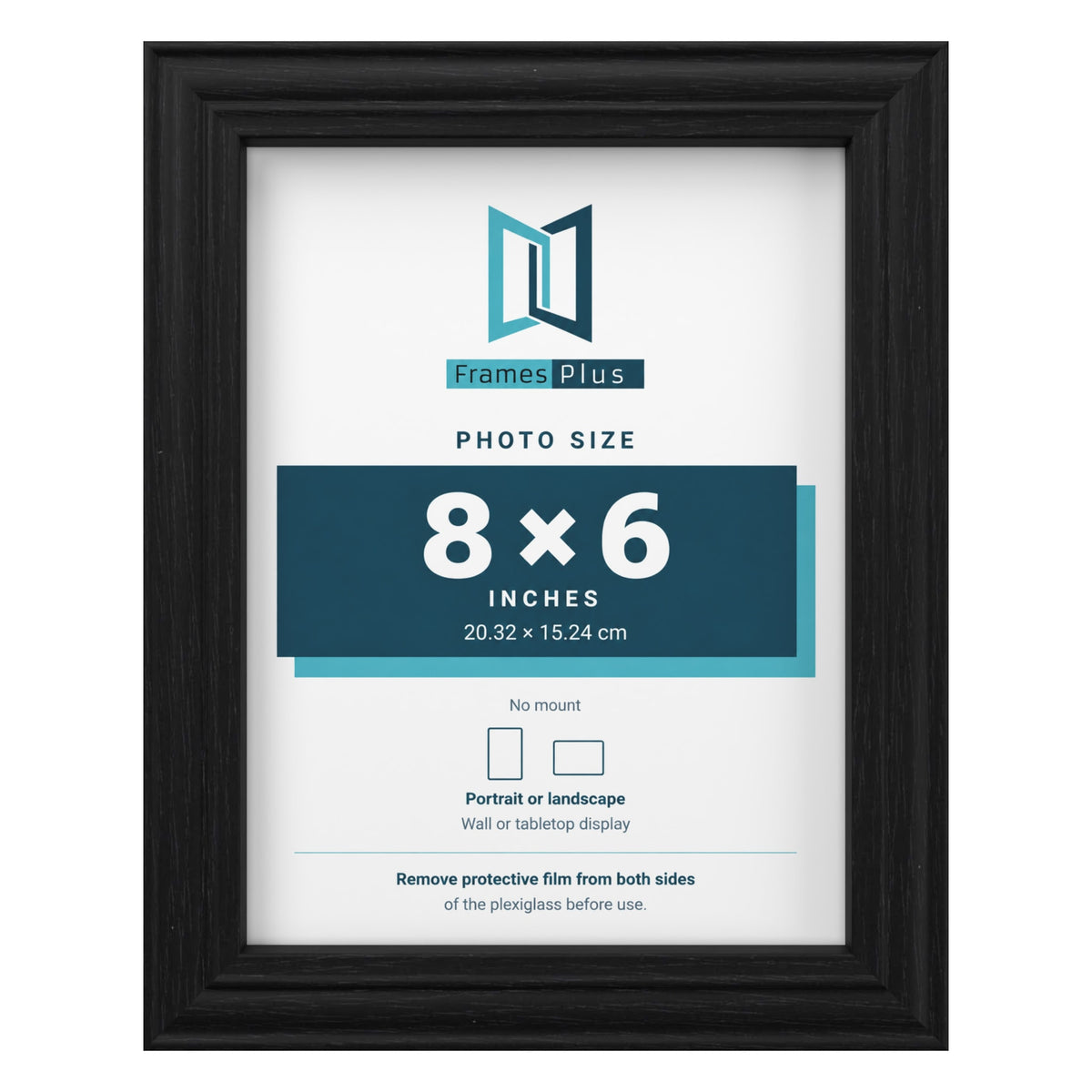 Devon Black picture frame for an 8 x 6 inch photo