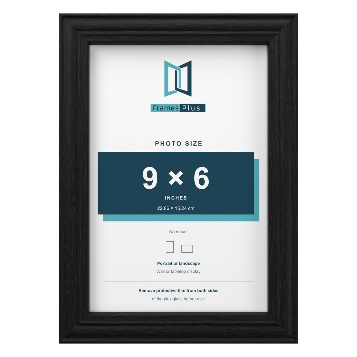Devon Black picture frame for a 9 x 6 inch photo