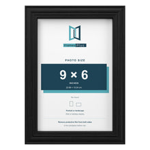 Devon Black picture frame for a 9 x 6 inch photo