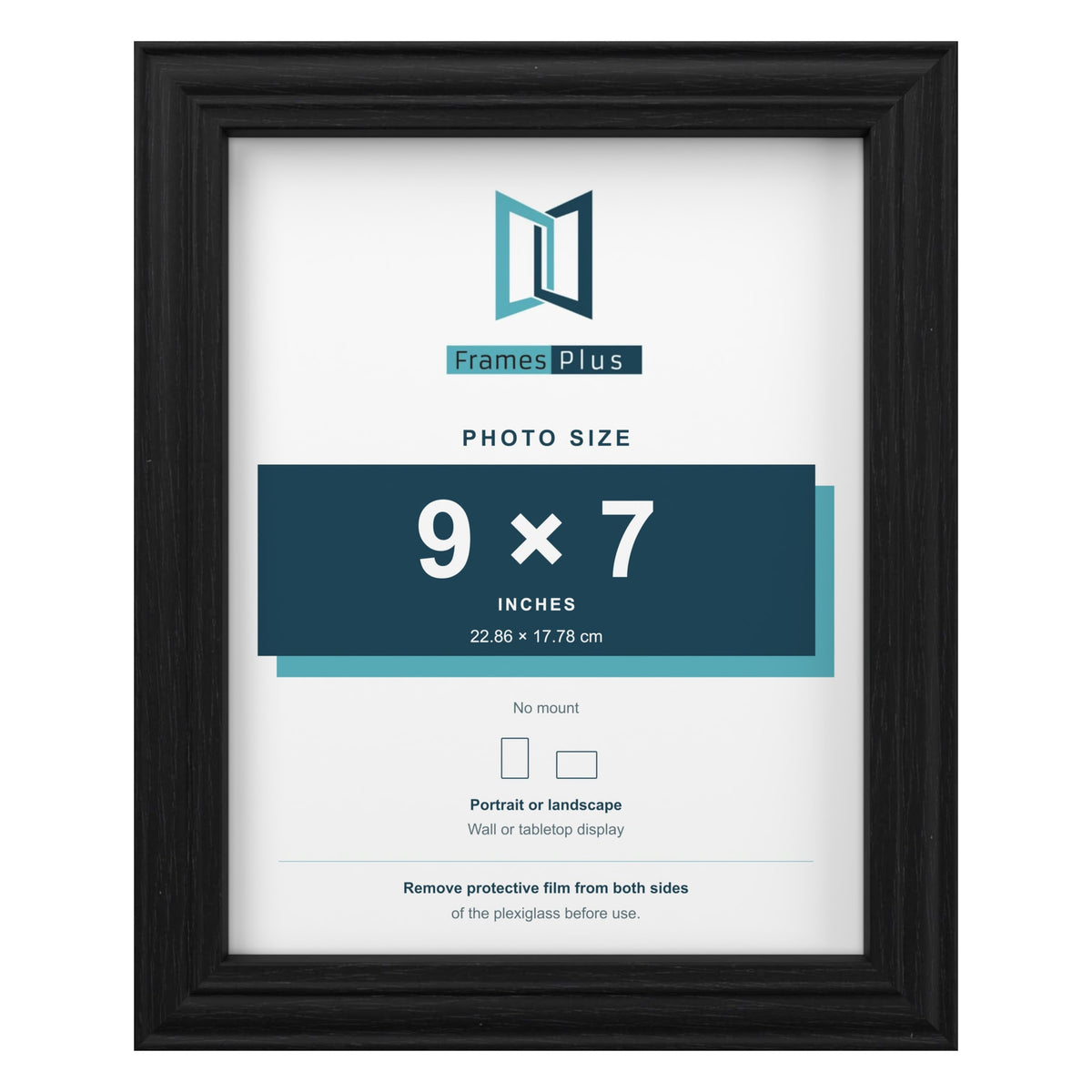 Devon Black picture frame for a 9 x 7 inch photo