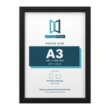 Devon Black picture frame for an A3 photo
