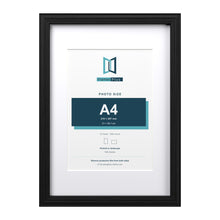 Devon Black A3 picture frame with a white mount for an A4 photo