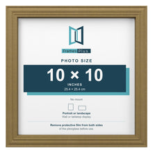 Devon Gold picture frame for a 10 x 10 inch photo