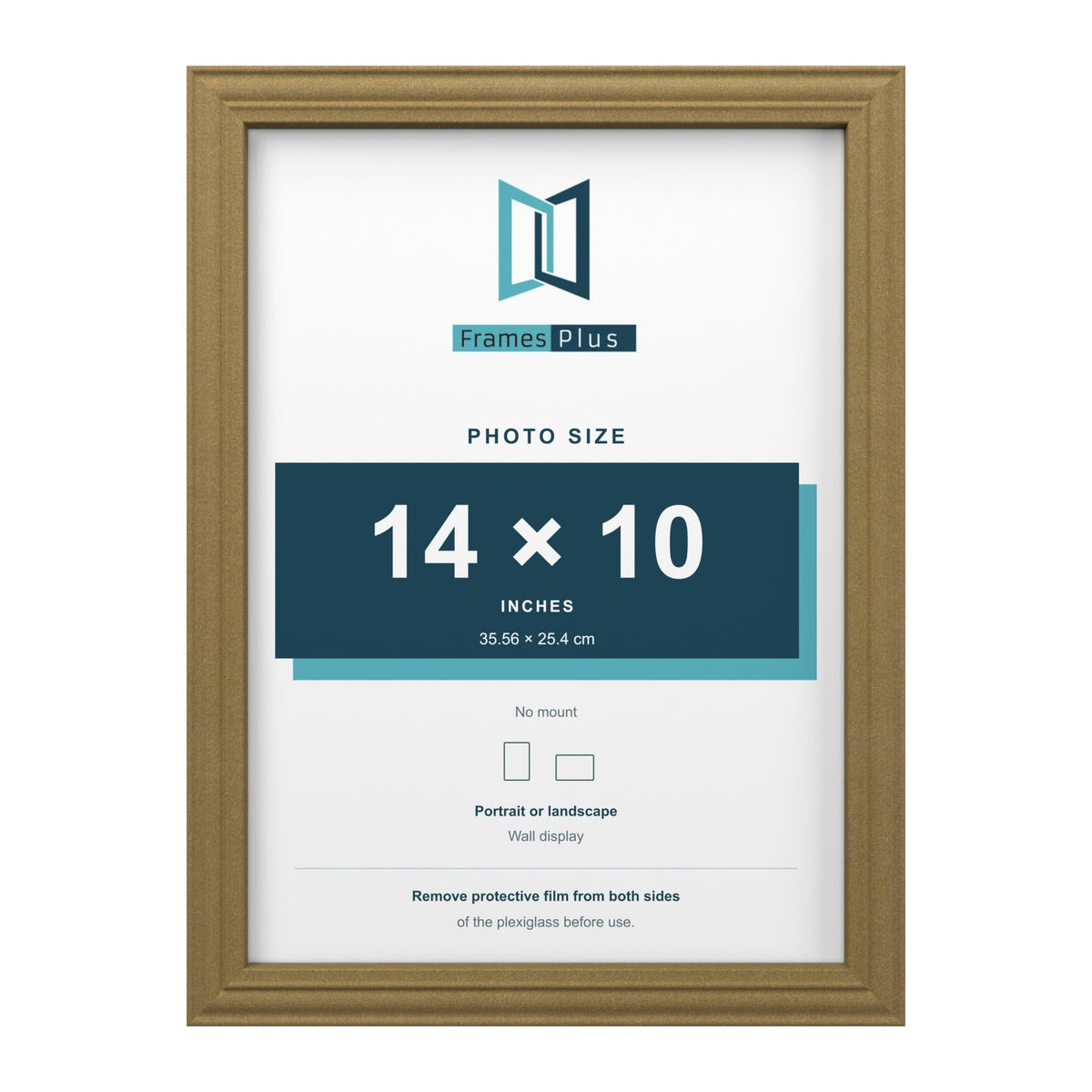 Devon Gold picture frame for a 14 x 10 inch photo