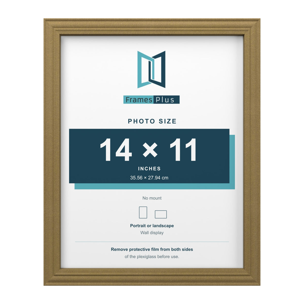 Devon Gold picture frame for a 14 x 11 inch photo