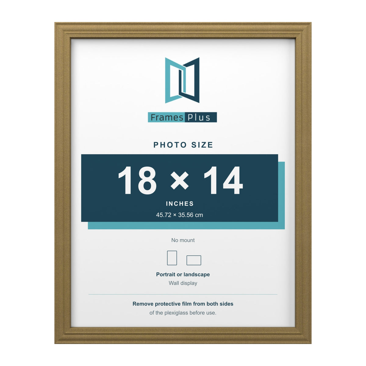 Devon Gold picture frame for an 18 x 14 inch photo