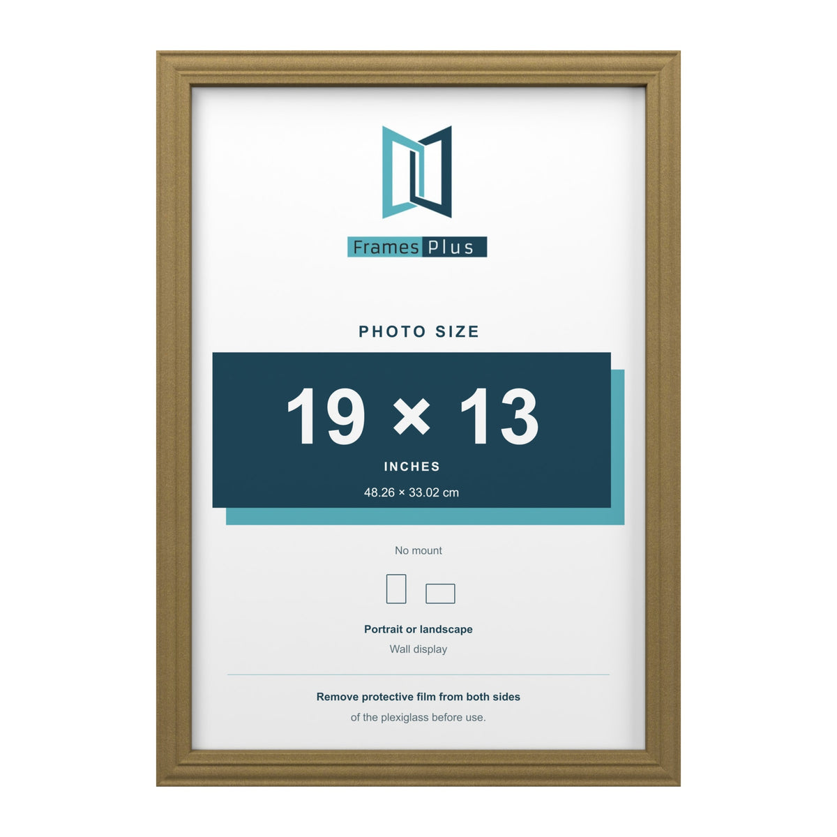 Devon Gold picture frame for a 19 x 13 inch photo