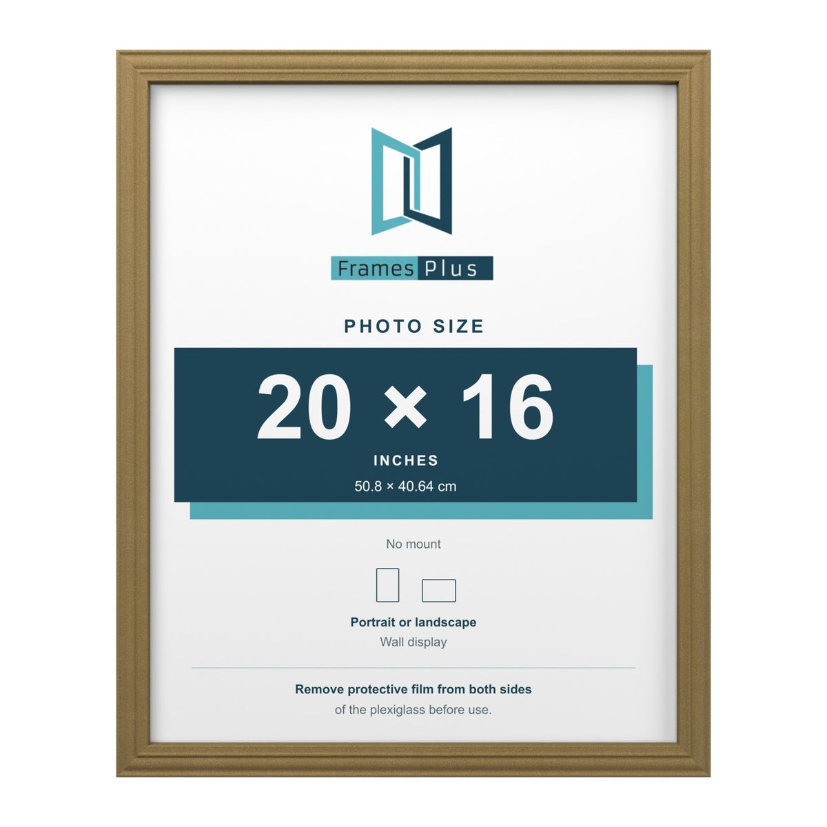 Devon Gold picture frame for a 20 x 16 inch photo