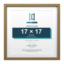 Devon Gold 20 x 20 inch picture frame with a white mount for a 17 x 17 inch photo