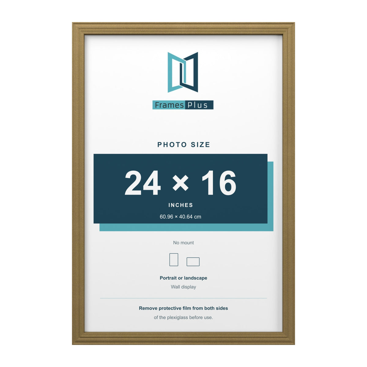 Devon Gold picture frame for a 24 x 16 inch photo