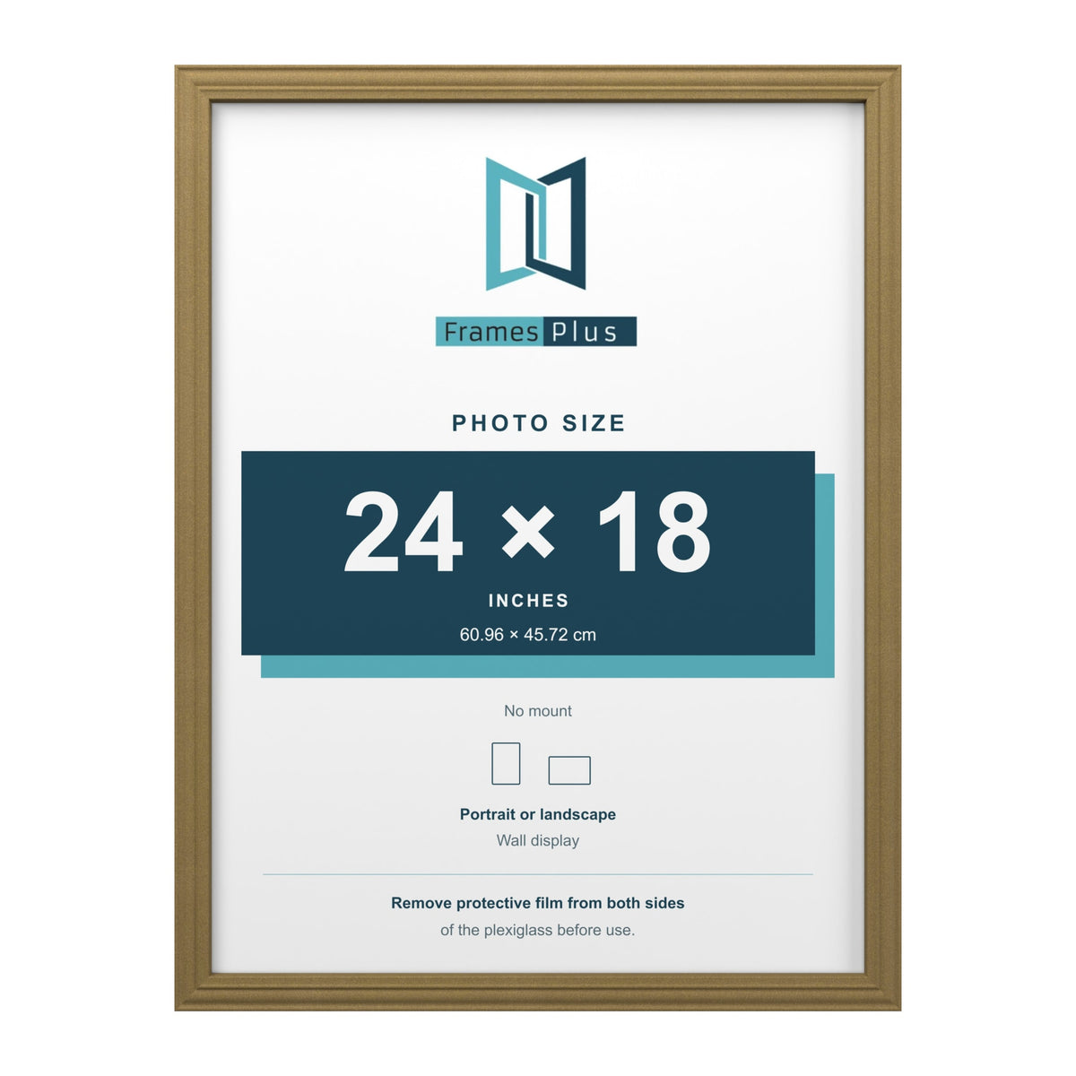 Devon Gold picture frame for a 24 x 18 inch photo