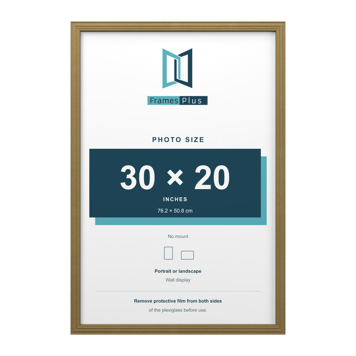 Devon Gold picture frame for a 30 x 20 inch photo