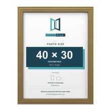 Devon Gold picture frame for a 40 x 30 cm photo