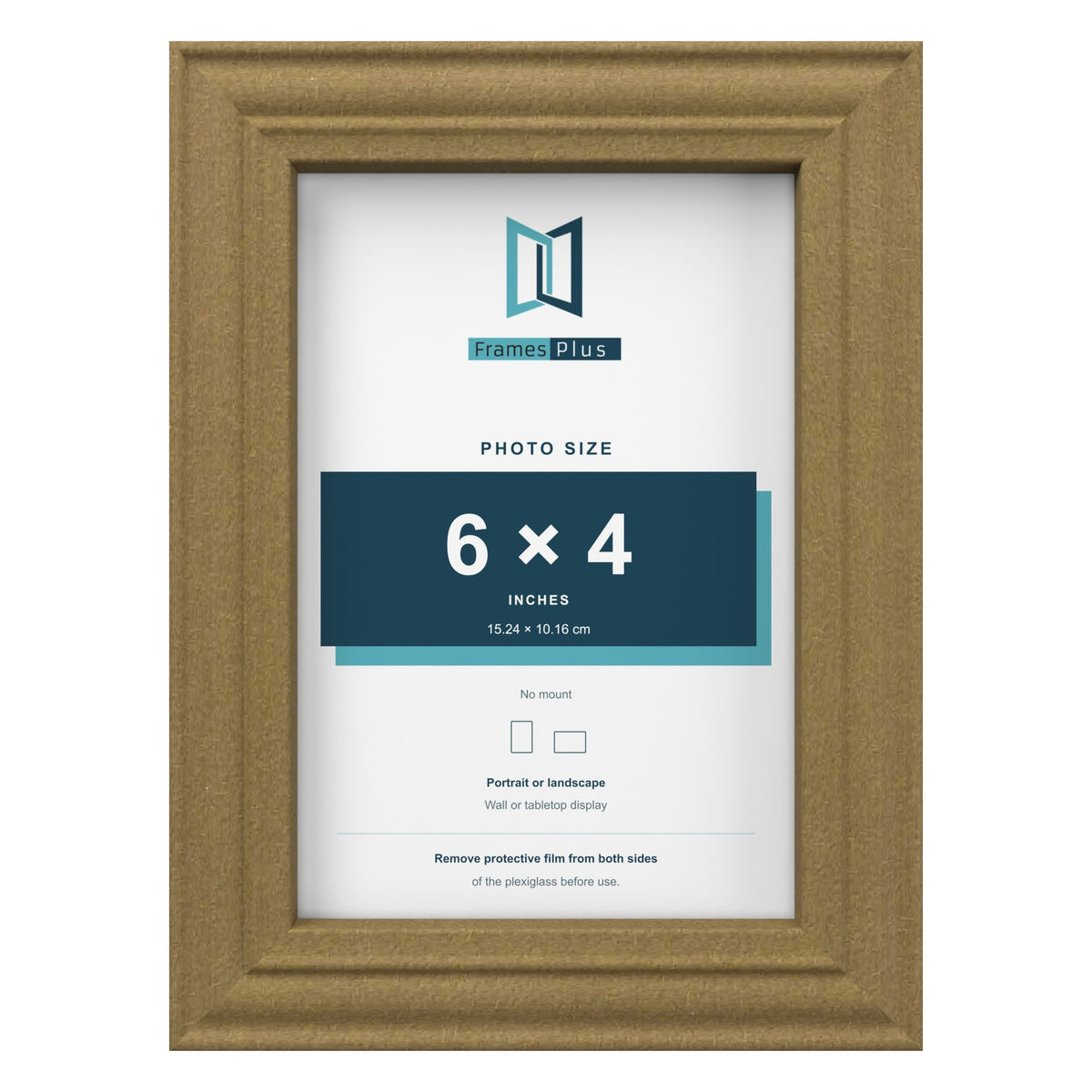 Devon Gold picture frame for a 6 x 4 inch photo