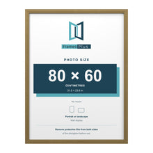 Devon Gold picture frame for an 80 x 60 cm photo