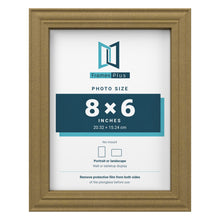 Devon Gold picture frame for an 8 x 6 inch photo