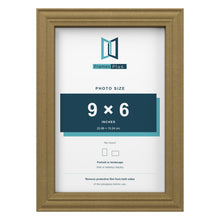 Devon Gold picture frame for a 9 x 6 inch photo