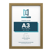 Devon Gold picture frame for an A3 photo