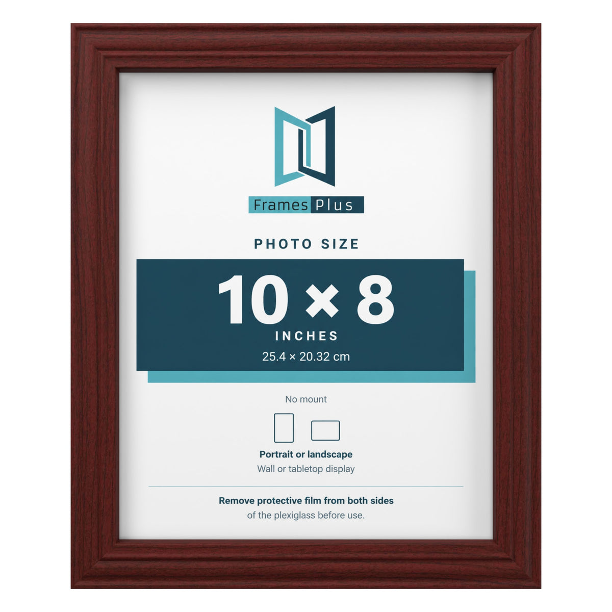 Devon Mahogany picture frame for a 10 x 8 inch photo