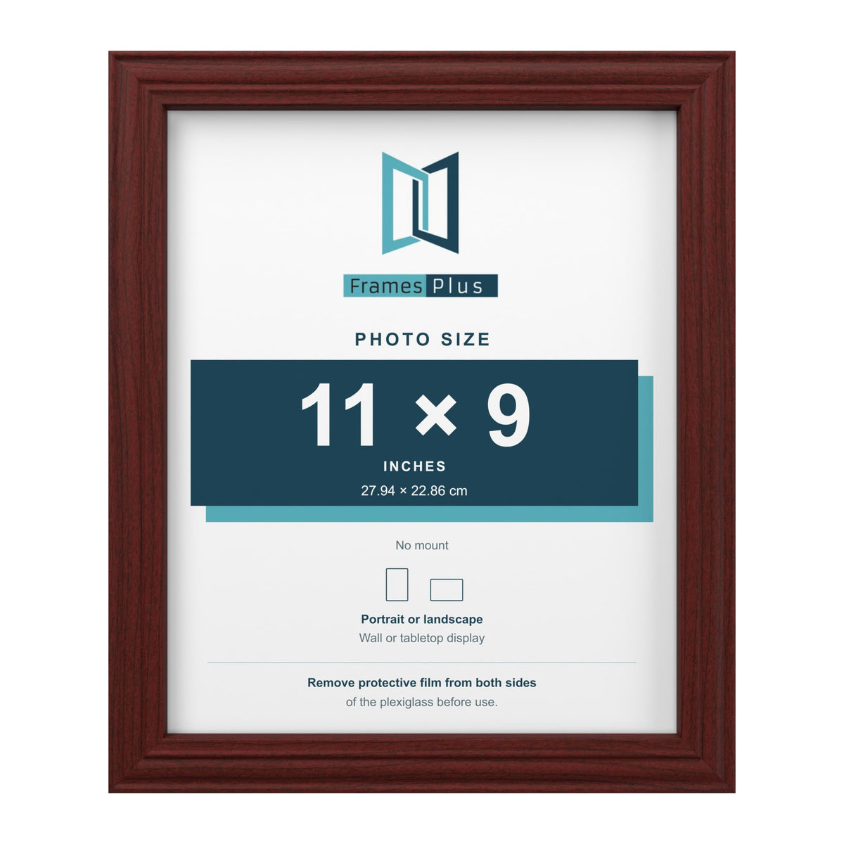 Devon Mahogany picture frame for an 11 x 9 inch photo