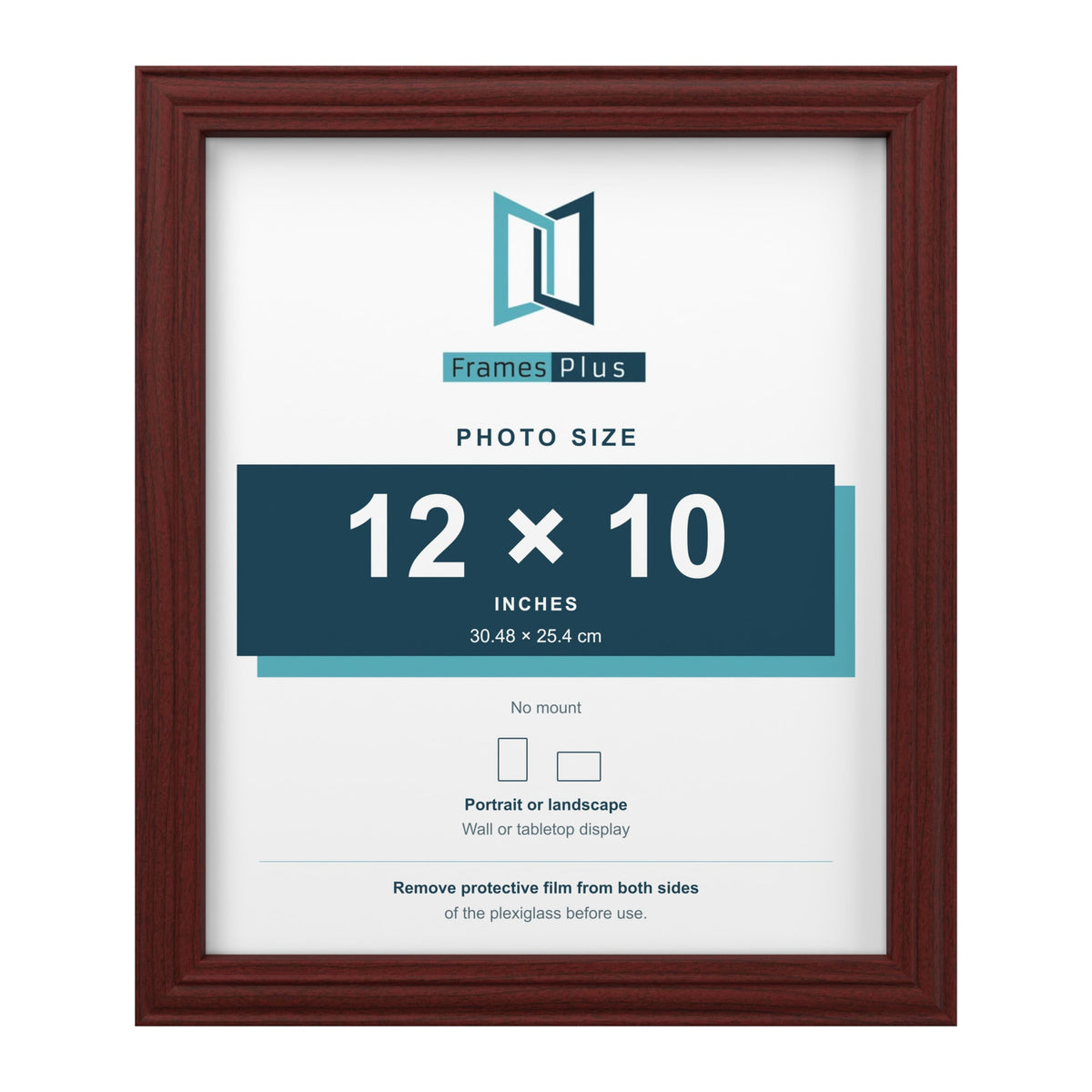 Devon Mahogany picture frame for a 12 x 10 inch photo