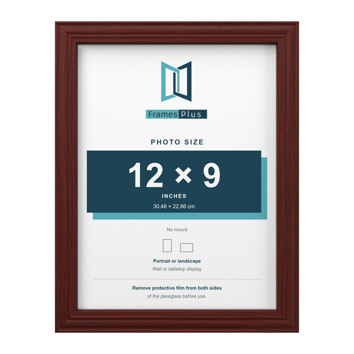 Devon Mahogany picture frame for a 12 x 9 inch photo
