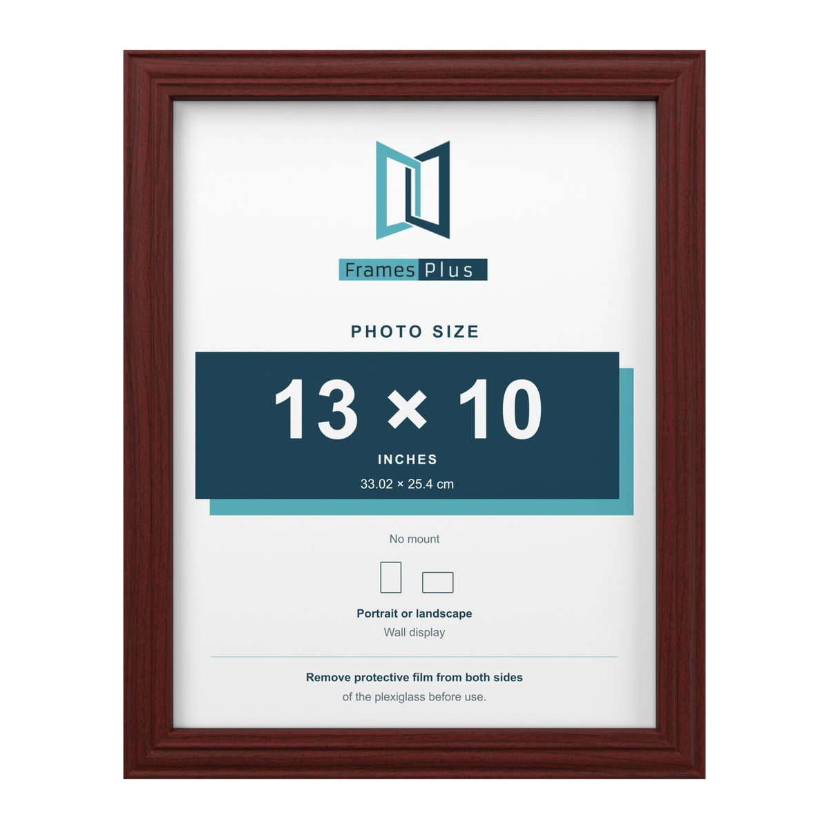 Devon Mahogany picture frame for a 13 x 10 inch photo