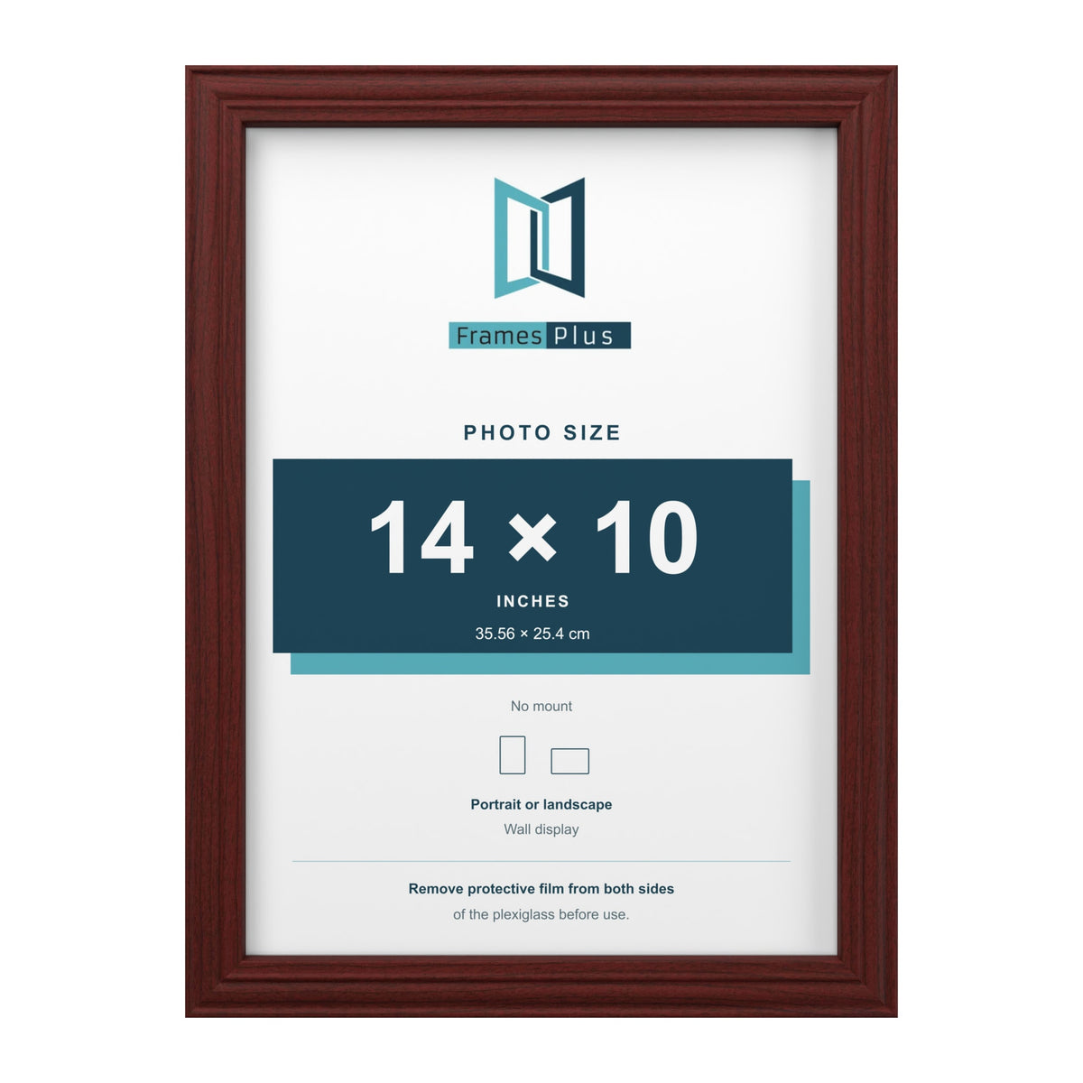 Devon Mahogany picture frame for a 14 x 10 inch photo