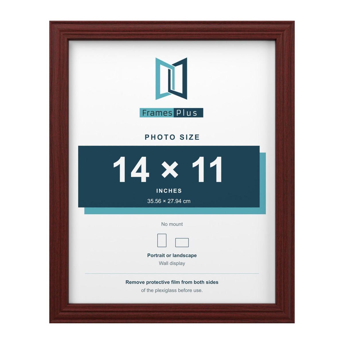Devon Mahogany picture frame for a 14 x 11 inch photo