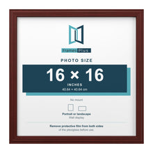 Devon Mahogany picture frame for a 16 x 16 inch photo