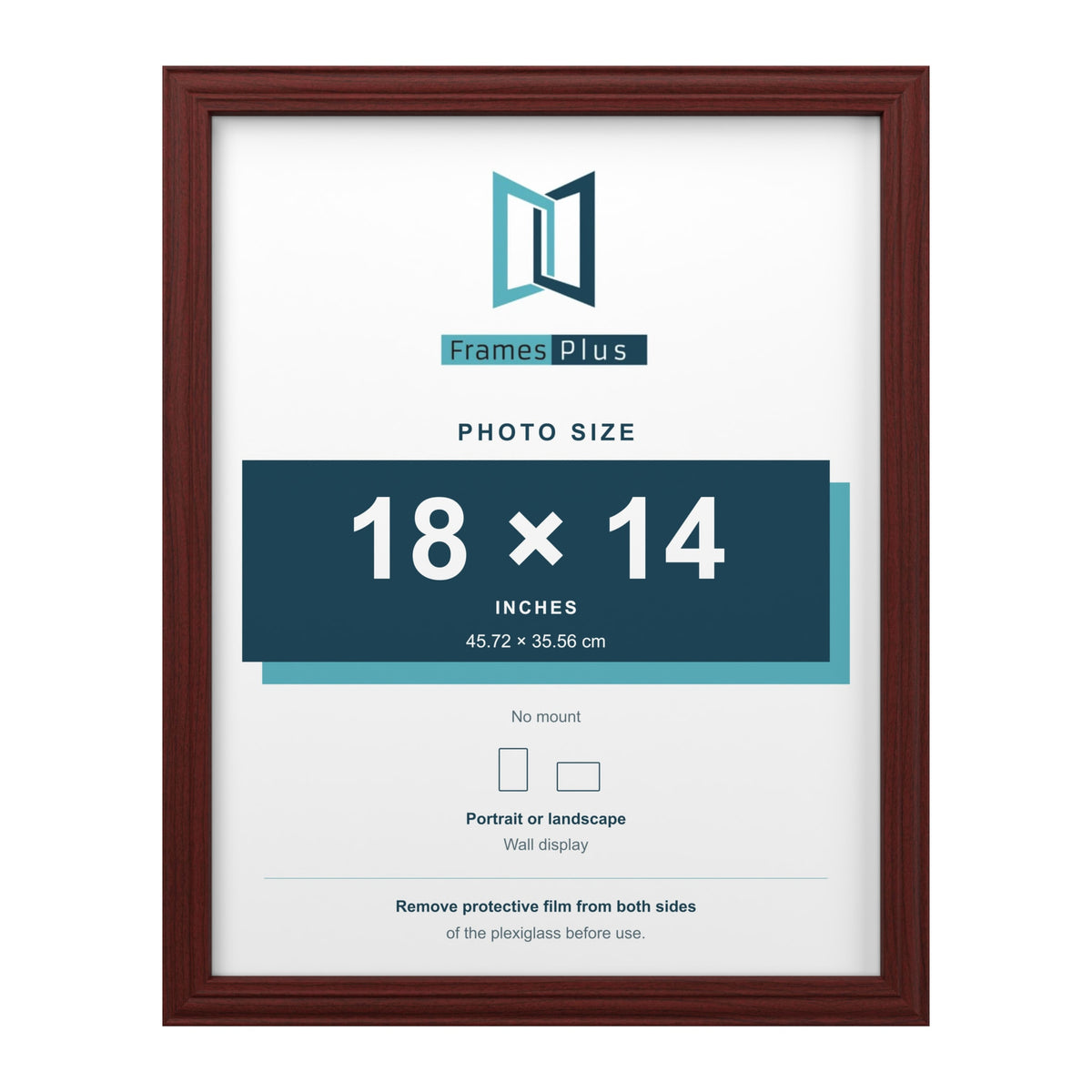 Devon Mahogany picture frame for an 18 x 14 inch photo